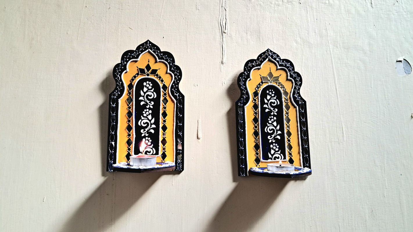 Candle Holder Set Of 2pc