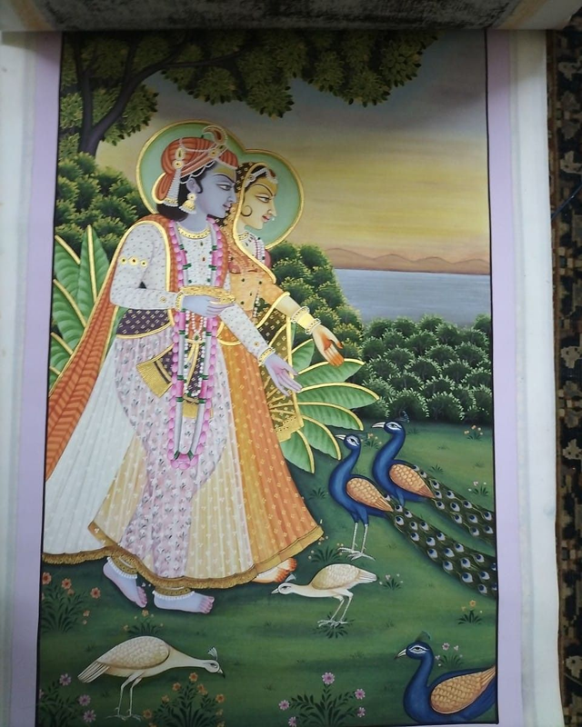 Handmade Radhe Krishna Painting