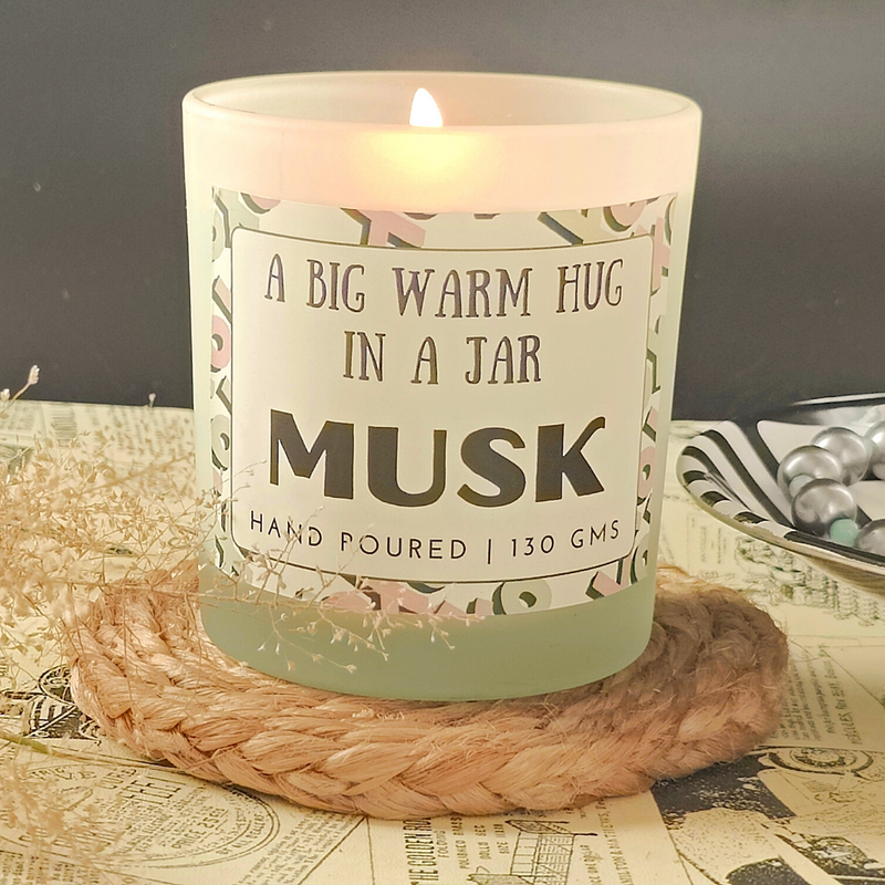 Musk Scented Natural Soy Wax Candle